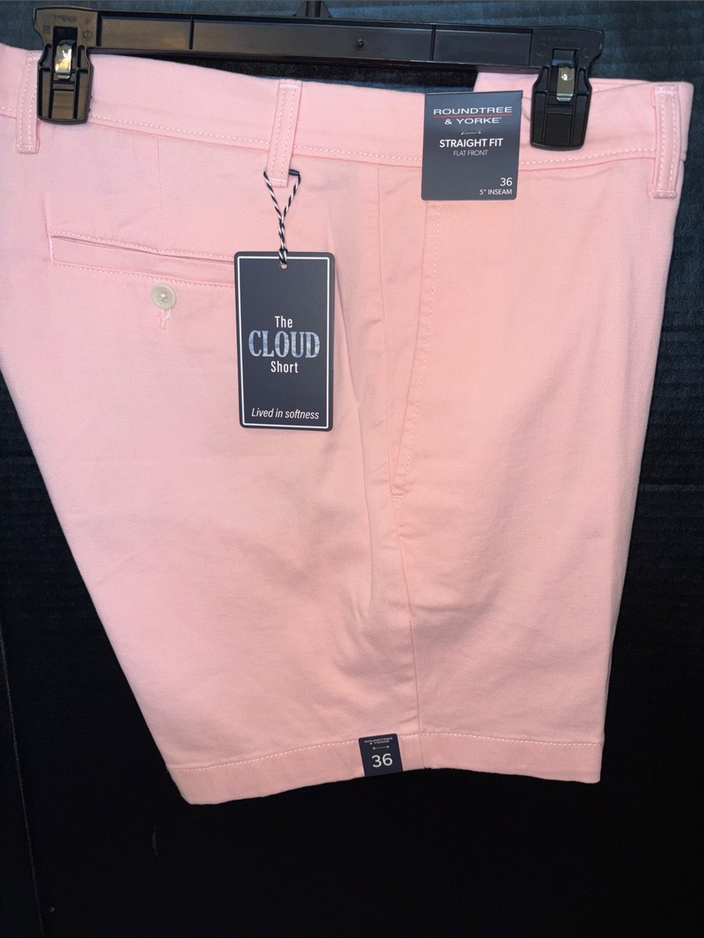 Roundtree & Yorke Straight Fit Pink The Cloud Women’s Shorts